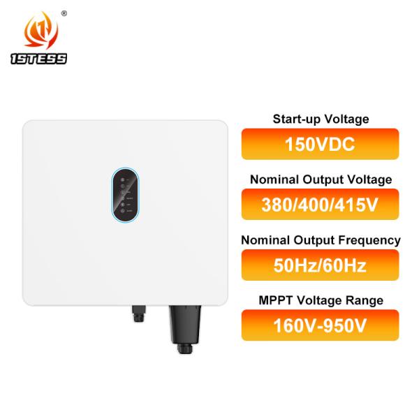High Voltage IP66 Three Phase Hybrid Inverter 120V-800V 15kw 20kw 25kw 30kw Solar Inverter MPPT On/Off Grid 12kw Solar Inverter