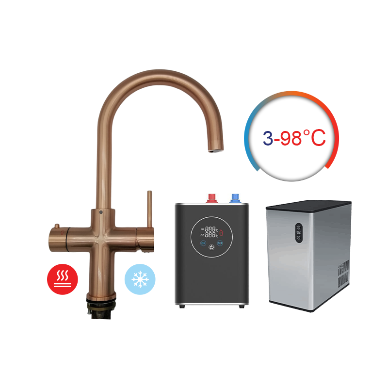 Convenient 5 in 1 Kitchen Filtration Taps and Faucets with Water Boiling Machine Set