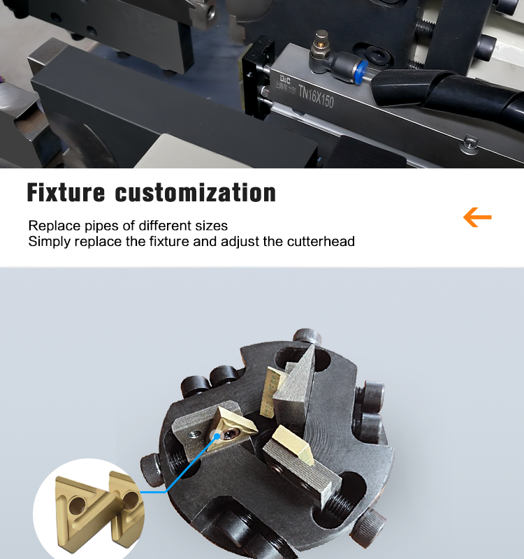 50 Series Pneumatic Double-head Chamfering Machine Double-head Chamfering Machine Chamfering Rod