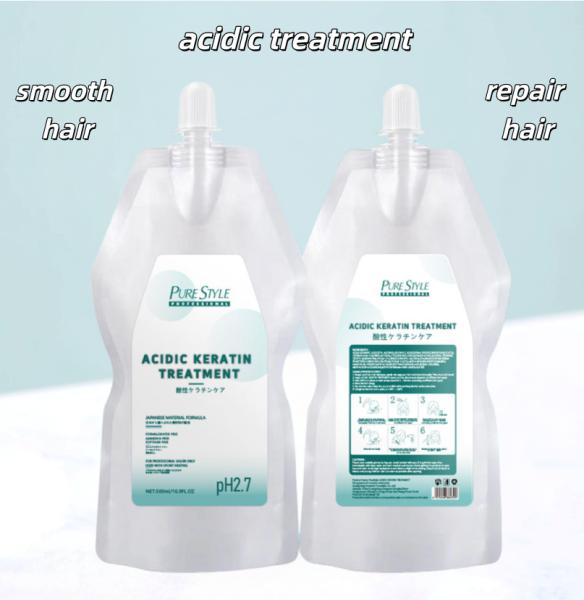Purestyle Professional Grade OEM Hair Mask Perm Lotion Acidic Keratin Hair Treatment Hair Straightening Cream Raw Material