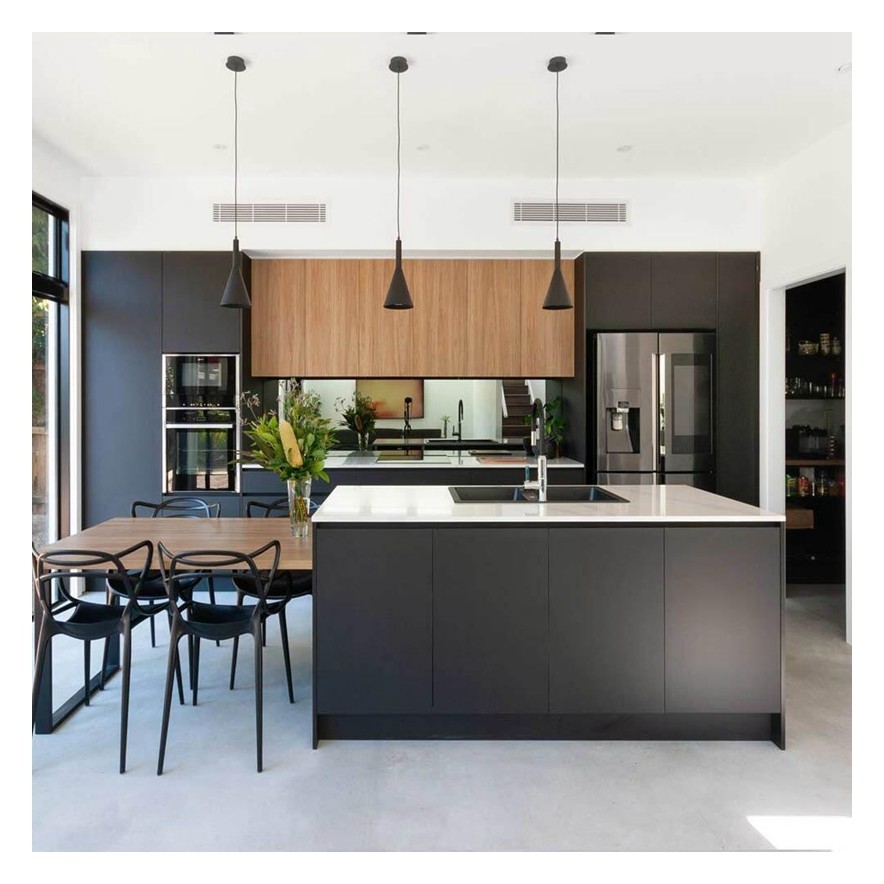Custom American Modular Kitchen Cabinet with Modern Design and Toe Kick Accessories