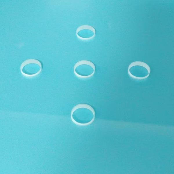 5 Holes 127x127x3mm Quartz Glass Plate For 5 Inch Semiconductor Wafer Equipment Calibration