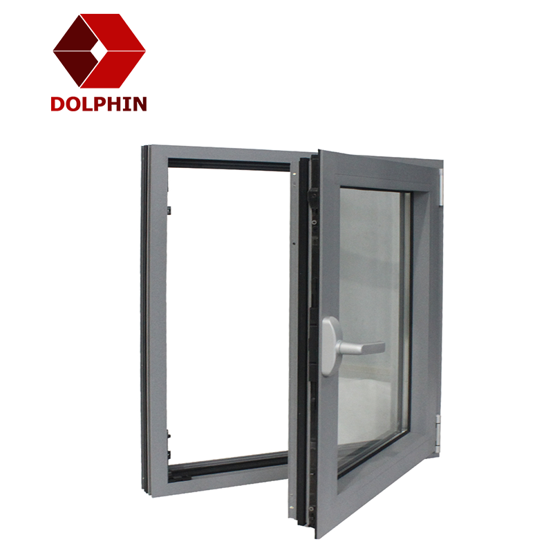 Окно наклона и поворота водоустойчивого алюминиевого окна окна двойное застекленное