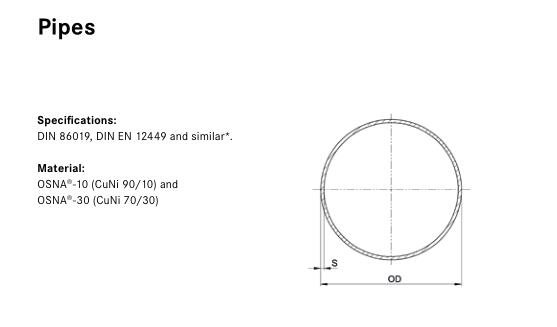 CuNi10Fe1Mn  90/10 Copper Nickel Tubes , Heat Exchanger Copper Tubes