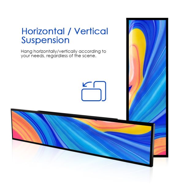 Android 8.1 Stretched Bar LCD Monitor 3000 1 Contrast Ratio WiFi LAN Connectivit