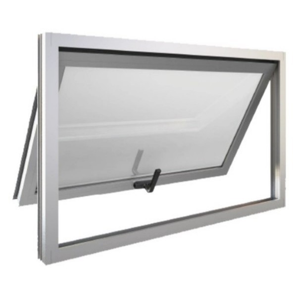 Soundproof Aluminum Casement Window Thermally Broken Residential Commercial Top Hung