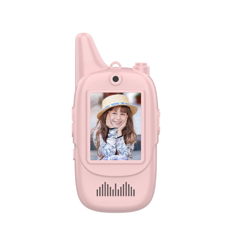 Newest Portable Children Walkie Talkie for Kids 2 Pack in Set With  2 Inch IPS Screen Video Intercom As Birthday Christmas Gifts