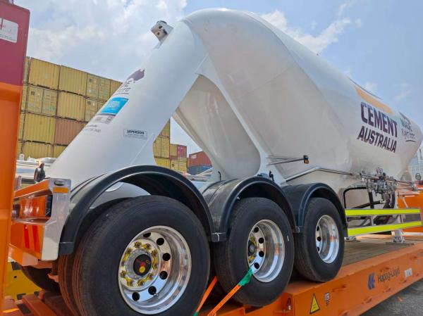 Jamieson Pneumatic Bulk Cement Trailer 4 Bottom Unload 165 kPa