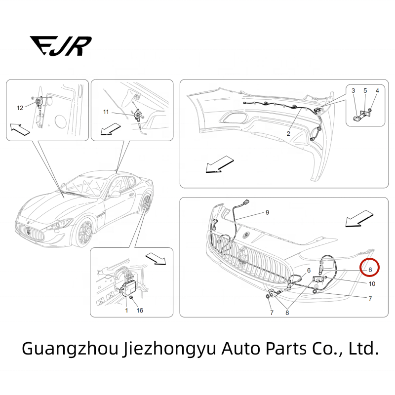 4.7 Capteur de stationnement du moteur Ferrari 599 812 812 Gts Grancabrio Granturismo Remplacer/réparer