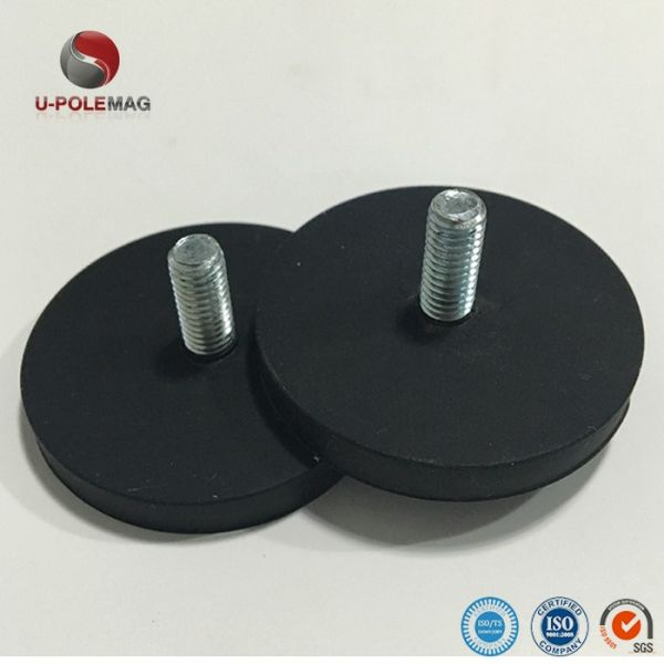 15-20days CN FUJ Permanent Rubber NdFeB Magnet Fe37 Pot / Cup Shape Industrial Magnet