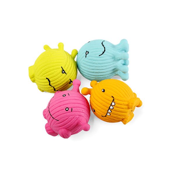 6cm Soft Latex Squeaky Dog Ball