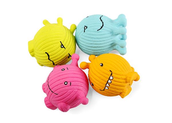 6cm Soft Latex Squeaky Dog Ball