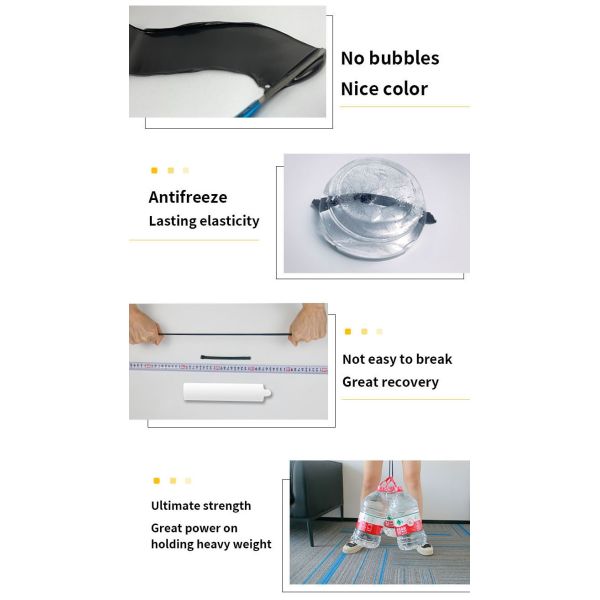 MH6600 Caulk Sealant Weather-resistant Anti-fungal Expansion Joints Black Neutral Silicone Sealant Adhesive for Structural