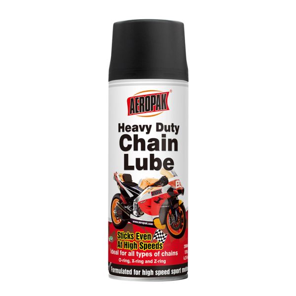 AEROPAK 200ml Aerosol Heavy Duty Anti Rust Bike Motorcycle Chain Lube Lubricant Spray with Base Oil Automotive Lubricant