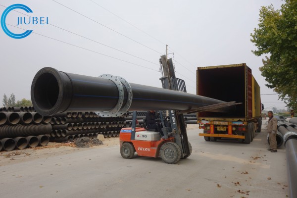 High Tensile Strength Dredging HDPE Pipe Customized Thickness With 0.4 - 2.0Mpa Pressure