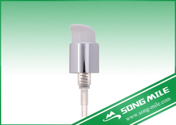 24/410,28/410 PP  White  Plastic Cream Dispenser with Whole Cap