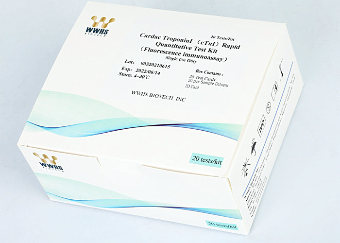 Troponin cTnI сердечный я пакет теста Immunoassay 20 флуоресцирования набора для прибора IVD