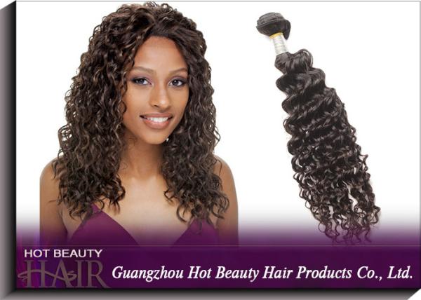 Peruvian Deep Curly Hair 100g Virgin Human Hair Extensions For Women