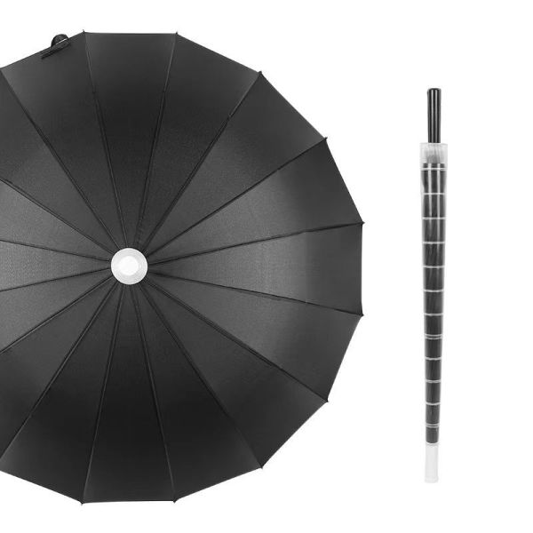 Multiple design Solid Color Custom Logo Printed Big Straight Umbrella with Waterproof Case Keeping dry Outdoor Umbrella