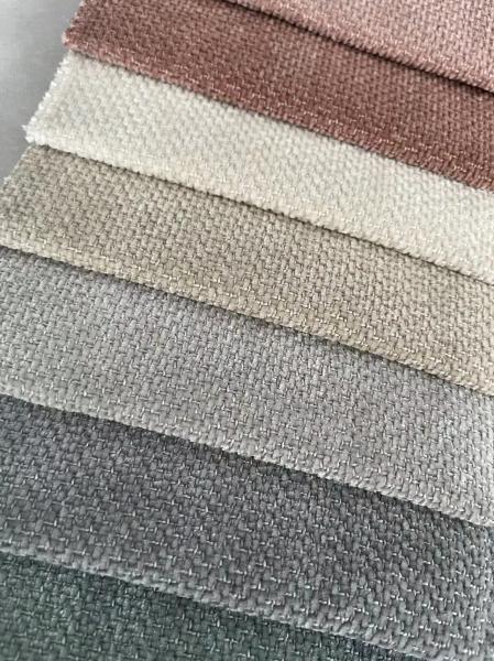 Plain Waterproof Chenille Upholstery Fabric Weave Polyester Fabric For Sofa