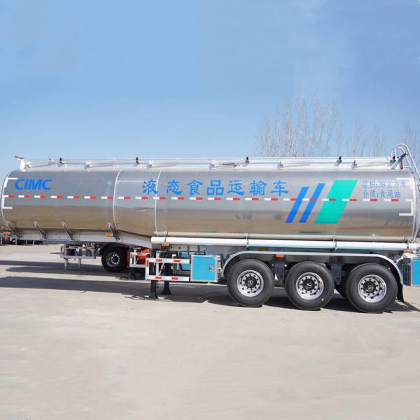 46000L CIMC 3 Axle Stainless Steel Tanker Trailers