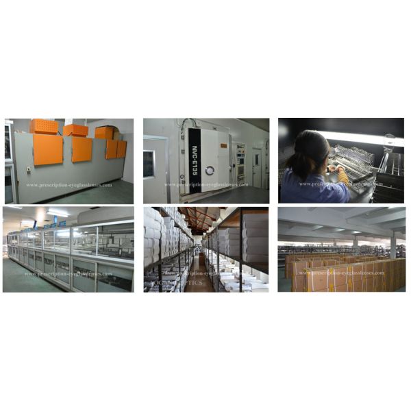 Anti Scratch Polycarbonate Eyeglass Lenses 33 Abbe Value FDA Approval