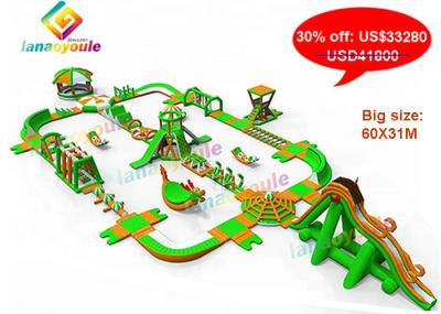 Big Size Inflatable Aqua Park / Giant Inflatable Water Games Park For Competition / Amusement