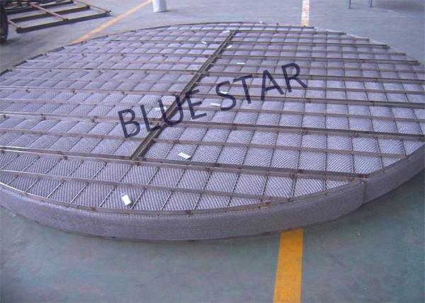 Round Demister Mist Eliminator , Mist Eliminator Pads In Distillation Tower