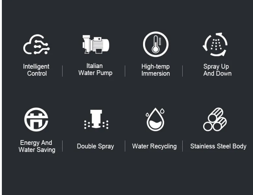 Single Cylinder Commercial Steam Dishwasher Customized Hotel Dishwasher Machine