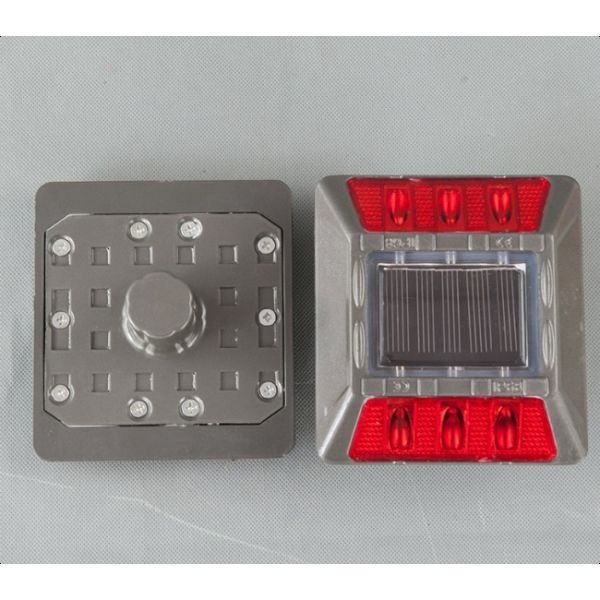 Waterproof Aluminum 6 LED Solar Stud Outdoor Driveway Road Stud Lamp