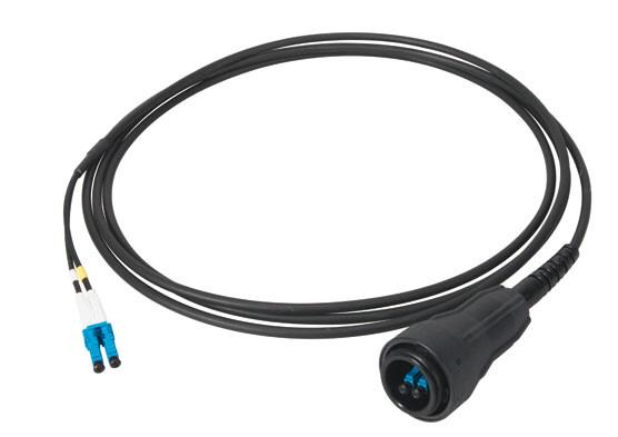 Outdoor FTTA Fiber Optic Patch Cord Single Mode , Corning LSZH Fiber Optic Cable