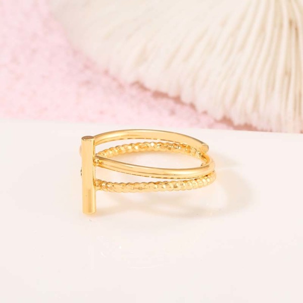 Trendy Women Jewelry Customized 14K Gold Plated Rings Design for Women