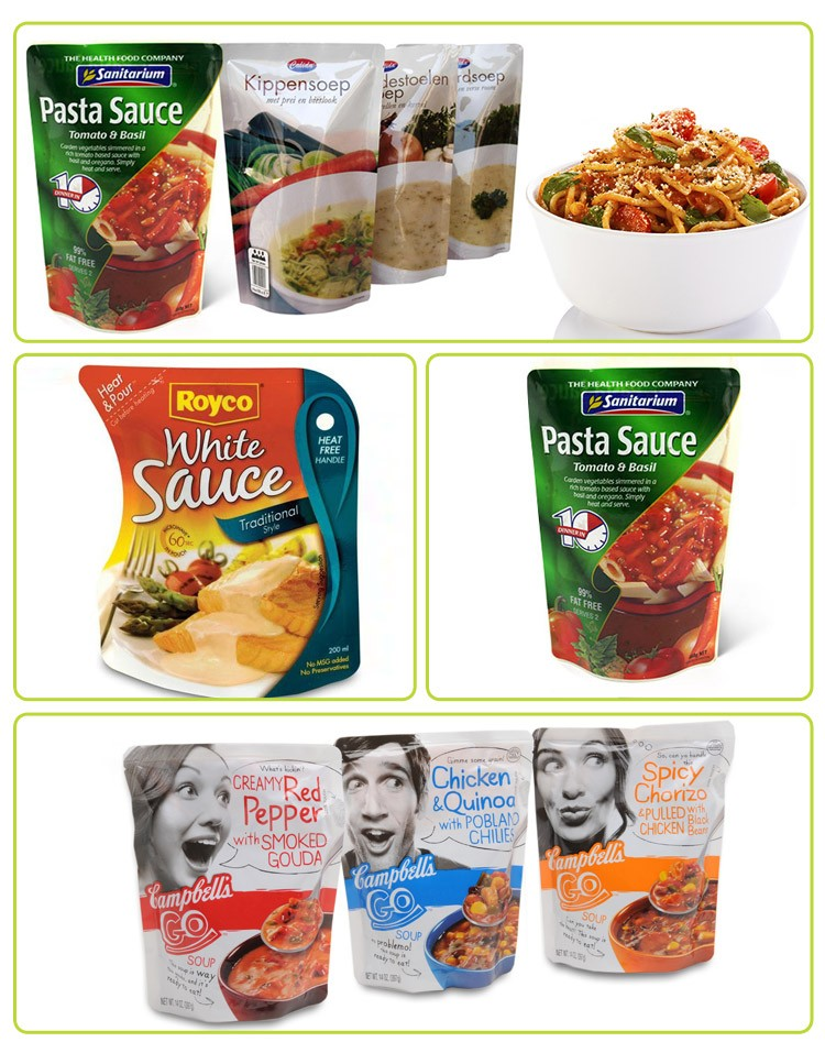 Высокая температура еды соуса варя пластиковые сумки реторты