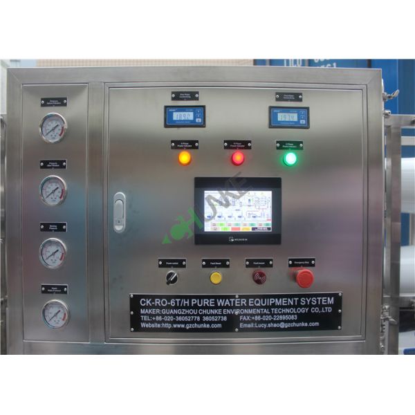 6000L Per Hour RO Water Treatment Plant , Water RO System For Purification