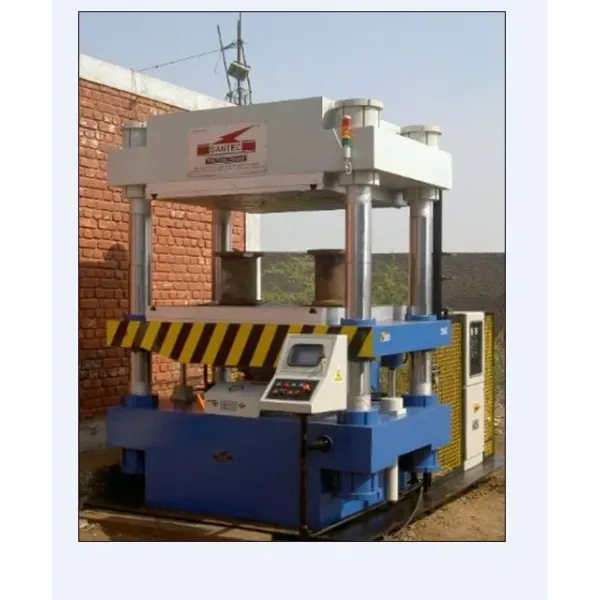 Automatic Vertical Structure Solid Tire Vulcanizing Machine with 800×800×56mm Plate Size