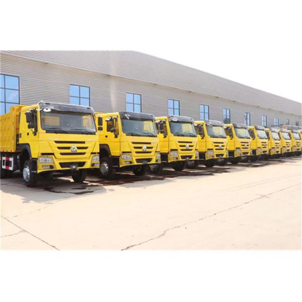 10 Tires Howo 6x4 Second Hand Dump Truck 371hp 300-400L Fuel Tank