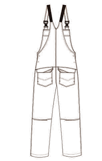 Минируя Bib дуги одежды 280gsm защиты от дуги EN11612 внезапный