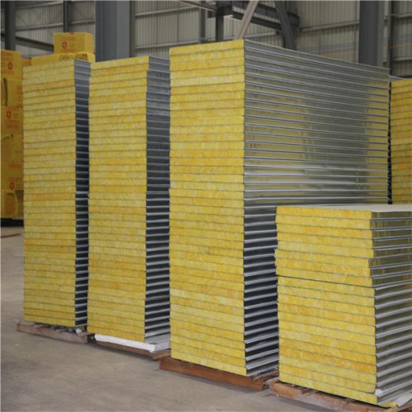 hotel use and 50mm greywhite sandwich panel material prefab glass wool sandwich panel house