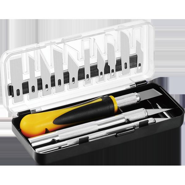 Ergonomic Grip Precision Craft Knife Set With 10 Kinds Of Blades SX003