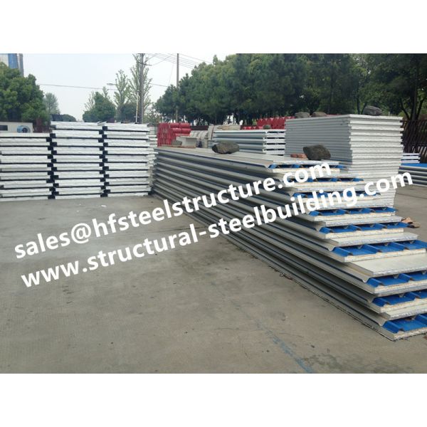 Fireproof Cold Room Insulation Panel And Insulated Roofing EPS Sandwich Panels Width 1150mm