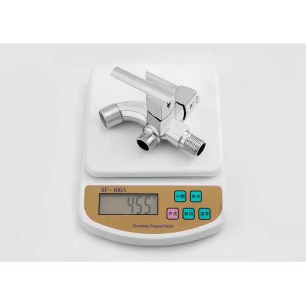Multi Functions Handle Sink Faucets Plate Chrome / Zinc Alloy Open mounting Water Tap