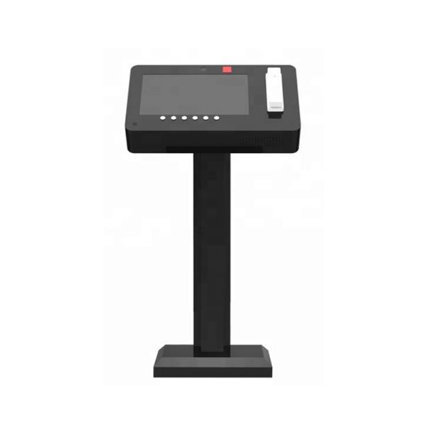 Urhealth 18.5 inch floor standing small transparent touch screen LCD display with telephone