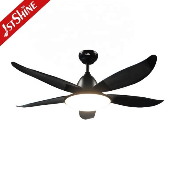 1stshine Ventilador de teto 10 para motor fácil limpo lâmina de plástico preto controle remoto e luz