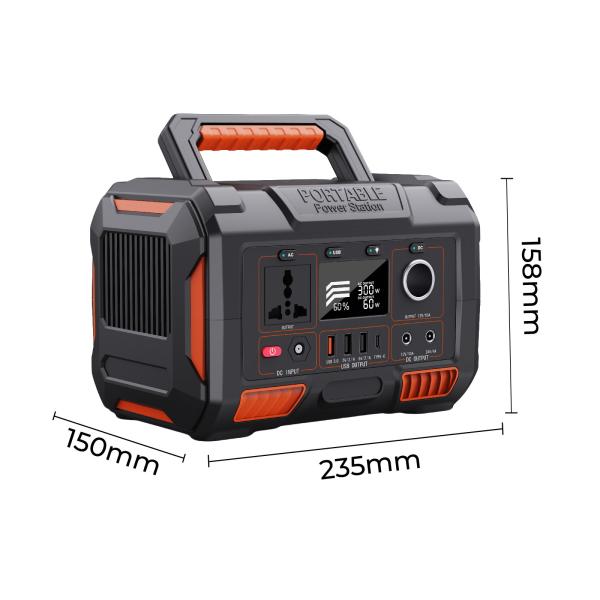 MPPT Controller Multi Function Power Station 300W 270WH With Lithium Ion Battery