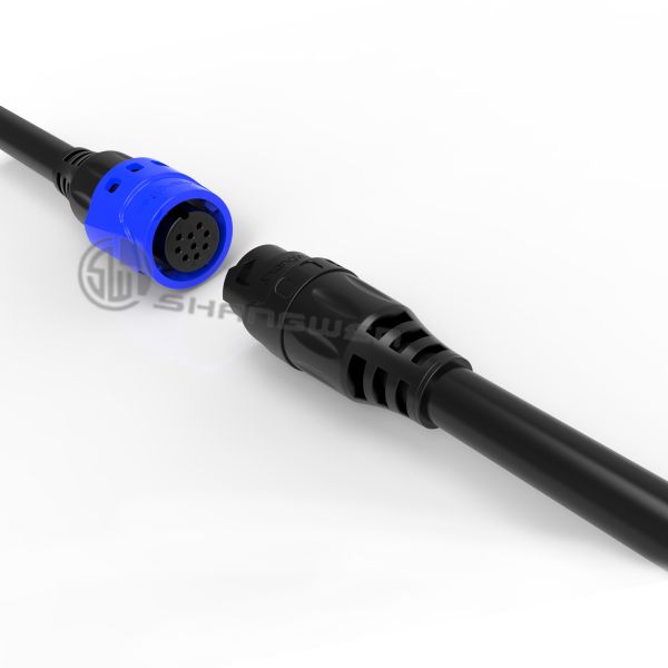 Stable M19 Connector Plug Multiple 2 Pin Female Connector Small Size