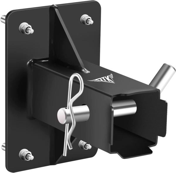 Carbon Steel Hitch Wall Mount Versatile Storage Device for Bike and Cargo Hitch Rack