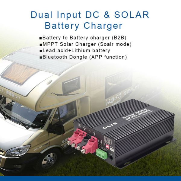 Регулятор 12V B2B 60A MPPT 30A заряжателя солнечной батареи двойного входного сигнала