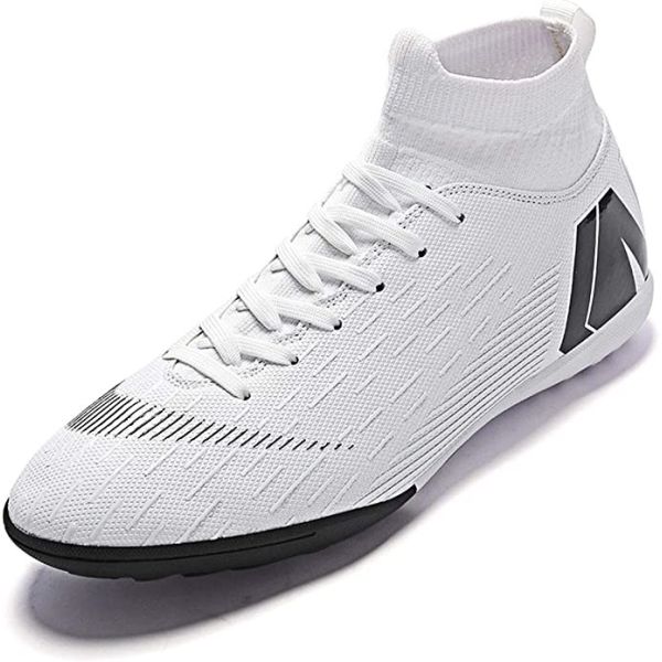 35-45 Rubber Turf Indoor Soccer Shoes High Top Ankle Boots TF Ag