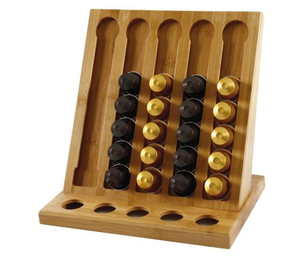Factory direct sell Premium Natural  bamboo cafe stack holder coffee organizer box