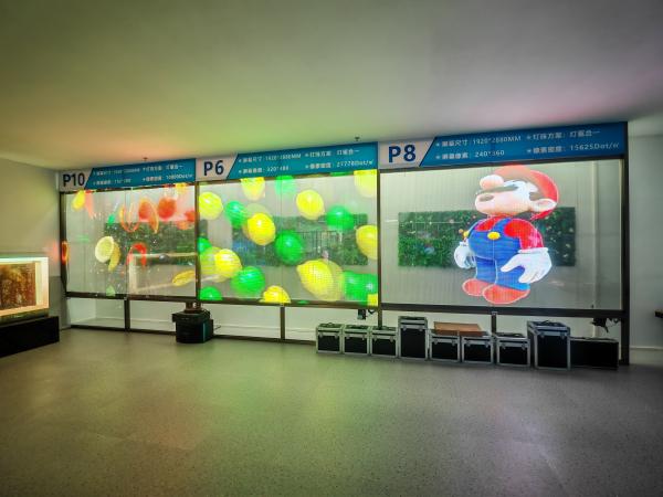 P8 Indoor Bendable Transparent LED Film Panel with 90% Transparency and IP67 Protection for Commercial Shopping Centers